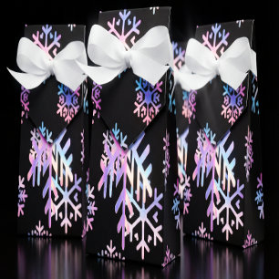 Ballotins Collection de Noël en flocons de neige holographiq