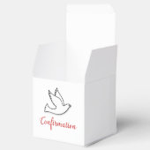 Ballotins Colombe de Confirmation Félicitations avec Rouge (Ouvert)