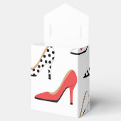 Ballotins Colonne rouge à pois à talon élevé (Ouvert)