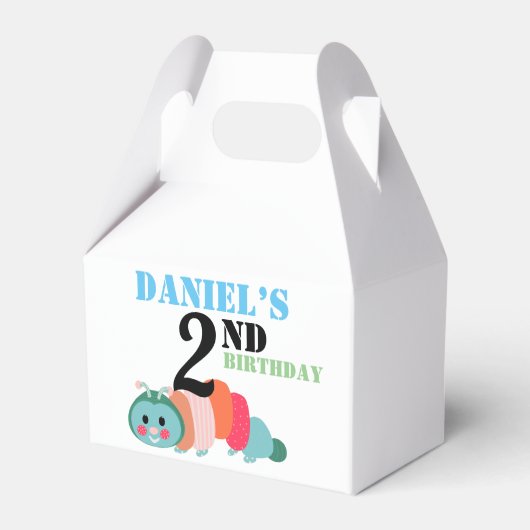 Ballotins Coloré Caterpillar Second Birthday Ballotin (Verso)