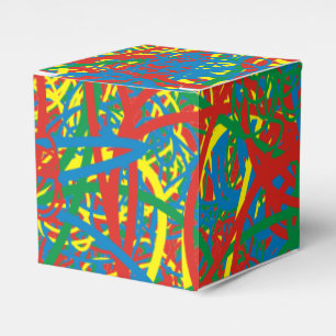 Ballotins Coloré chaud gâchis rouge jaune vert bleu artsy