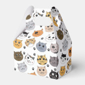 Ballotins Coloré Cute Funny Chats & Motif Paw (Arrière)