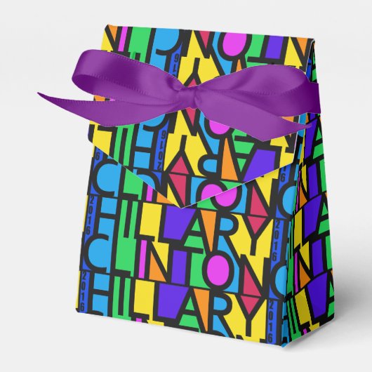 Ballotins Colorful Hillary Clinton 2016 boîtes de fours (Verso)