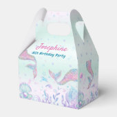 Ballotins Colorful Mermaid watercolor birthday (Verso)