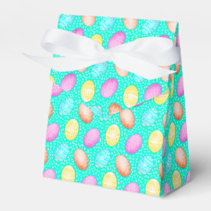 Ballotins Colorful Turquoise Easter Egg Pattern