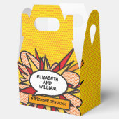 Ballotins Comic moderne tendance Livre de mariage Favor Box (Ouvert)