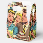 Ballotins Comics Retro Couple Cupcake (Ouvert)