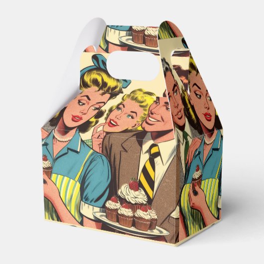 Ballotins Comics Retro Couple Cupcake (Verso)