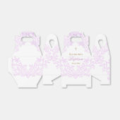 Ballotins conception aquarelle lilas | Baptême (Déplié)