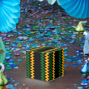 Ballotins Conception Chevron Noir et Or Vert