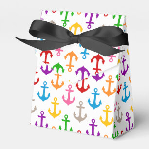 Ballotins Conception d'ancre de bateau colorée blanche