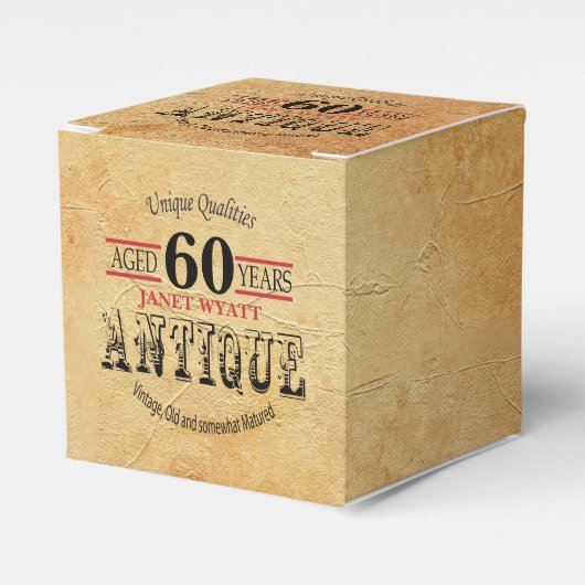 Ballotins Conception d'anniversaire 60 ans Antique (Verso)