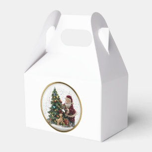Ballotins Conception d'arbre de Noël avec Santa et adorable