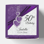 Ballotins Conception de fête d'anniversaire florale violette (Haut)