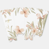 Ballotins Conception de fleurs bébé ciel rose pastel monogra (Déplié)