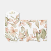 Ballotins Conception de fleurs pour bébé rose pastel monogra (Déplié)