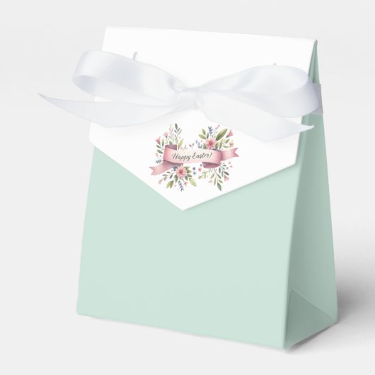 Ballotins Conception de Pâques florale pastel avec ruban bla (Verso)