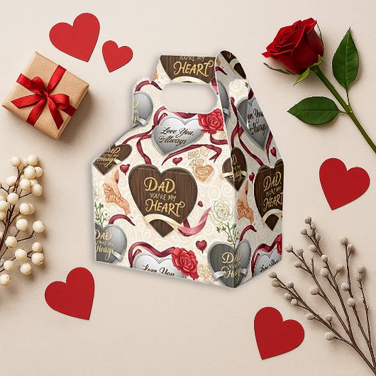 Ballotins Conception de tribut de papa romantique rouge sinc
