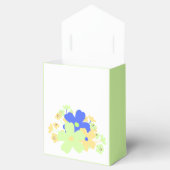 Ballotins Conception florale élégante en bleu jaune vert (Ouvert)