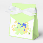 Ballotins Conception florale élégante en bleu jaune vert (Verso)