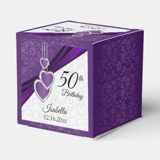 Ballotins Conception florale pourpre (Arrière)