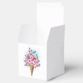 Ballotins Cône rose Sakura crème glacée gaufre (Ouvert)