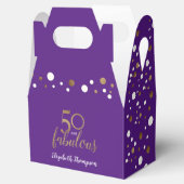 Ballotins Confetti 50 & fabuleux Anniversaire Purple Gold (Ouvert)