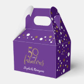 Ballotins Confetti 50 & fabuleux Anniversaire Purple Gold (Verso)