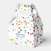 Ballotins Confetti coloré mignon 1er anniversaire (Arrière)