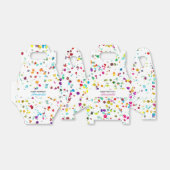 Ballotins Confetti coloré mignon 1er anniversaire (Déplié)