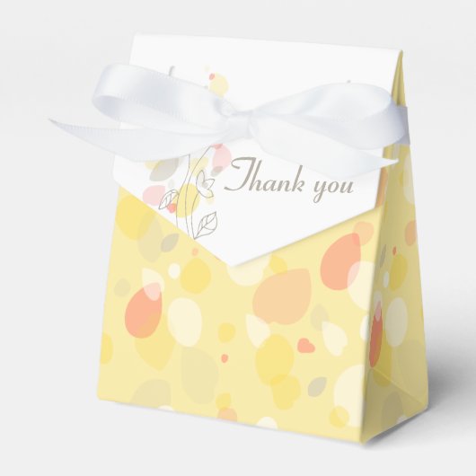 Ballotins Confetti fleurs pétales merci boîte de faveur mari (Verso)