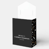Ballotins Confetti moderne 60e anniversaire Or Noir (Ouvert)