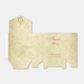 Ballotins Confirmation Parchment Vintage Cross in Crest  (Déplié)