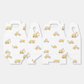 Ballotins Construction Birthday Yellow Dump Trucks Birthday (Déplié)