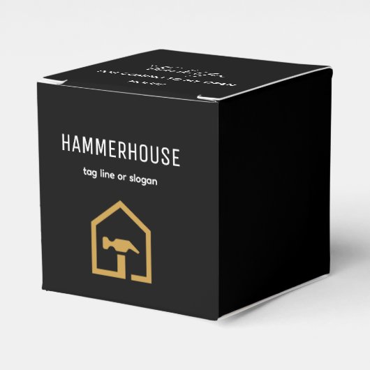 Ballotins Construction de bâtiment moderne noir et or (Verso)