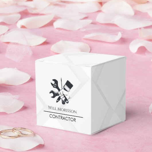 Ballotins Construction de blocs en noir et blanc moderne (Mariage)