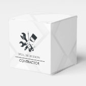 Ballotins Construction de blocs en noir et blanc moderne (Verso)
