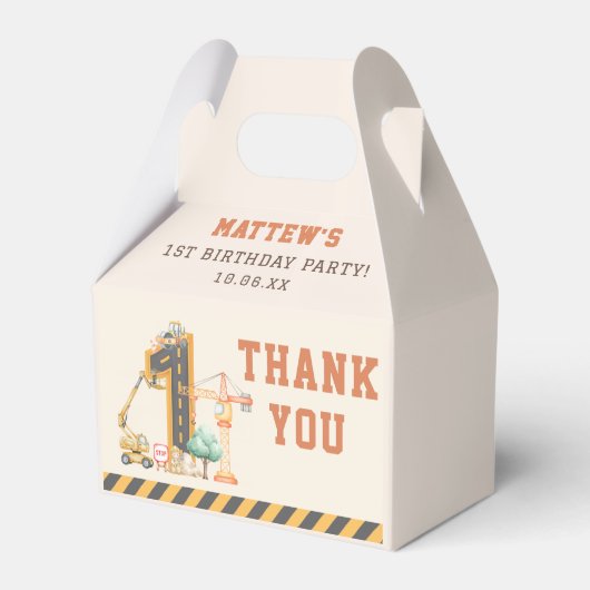 Ballotins Construction Kids 1st Birthday Party (Verso)