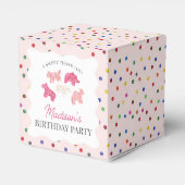 Ballotins Cookies animaux givrés rose Anniversaire (Arrière)