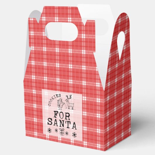 Ballotins Cookies de Noël pour Ballotin Père Noël Gable (Ouvert)