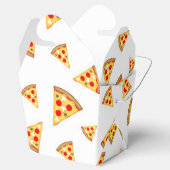 Ballotins Cool et amusante pizza tranches motif sur blanc (Ouvert)