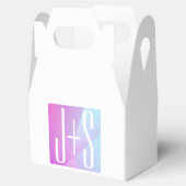 Ballotins Cool Géométrique rose et pourpre | Initiales de co (Ouvert)