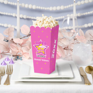 Ballotins Cool Super Grad Pink Texte modifiable Pop Corn