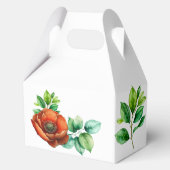 Ballotins Coquelicots rouges aquarelles sublimes dans le sty (Verso)