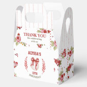 Ballotins Coquette Baseball Red Bow Floral (Ouvert)