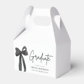 Ballotins Coquette Black Bow moderne Graduate Graduate (Arrière)