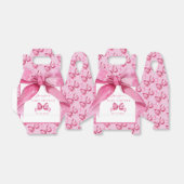 Ballotins Coquette Bow | Douche pour bébé rose (Déplié)