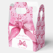 Ballotins Coquette Bow | Douche pour bébé rose (Ouvert)