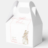 Ballotins Coquette Bow rose Pierre le lapin 1er anniversaire (Verso)