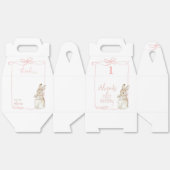 Ballotins Coquette Bow rose Pierre le lapin 1er anniversaire (Déplié)